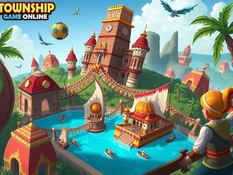 Township गेम का स्क्रीनशॉट - शहर और खेत