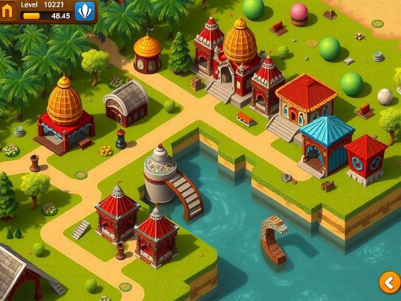 Township गेम में गेहूं उगाते हुए