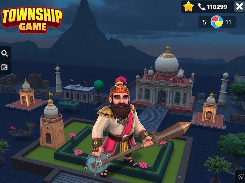 Township गेम में प्रोमो कोड्स डालते हुए मोबाइल स्क्रीन