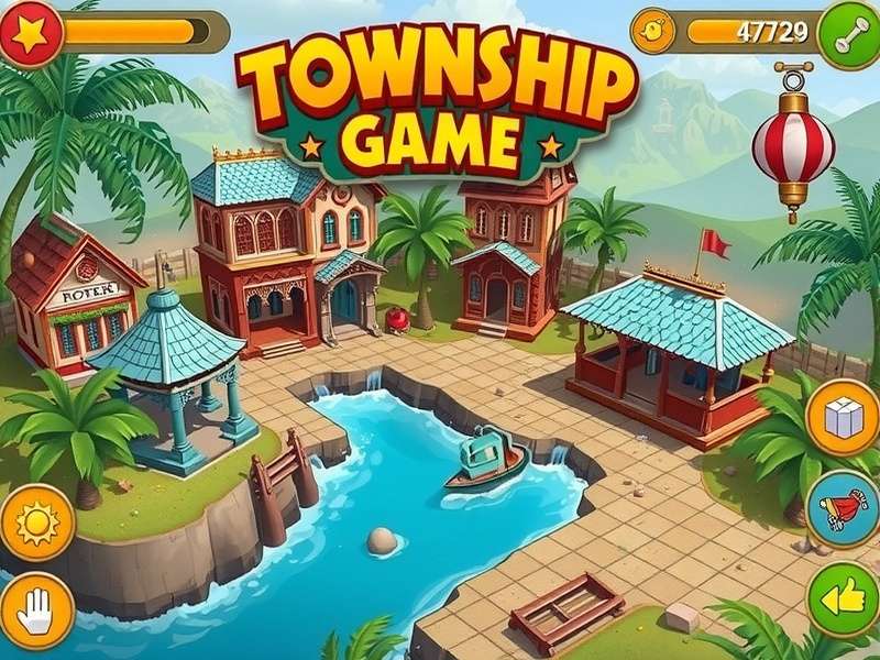 Township Game Screenshot - शहर और फार्म