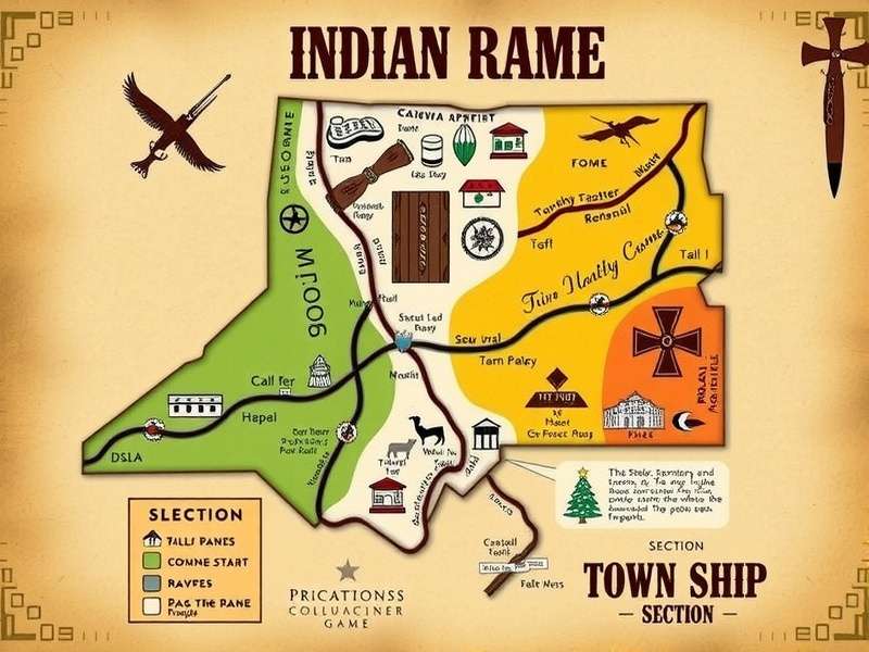Township Range और Section का नक्शा डायग्राम