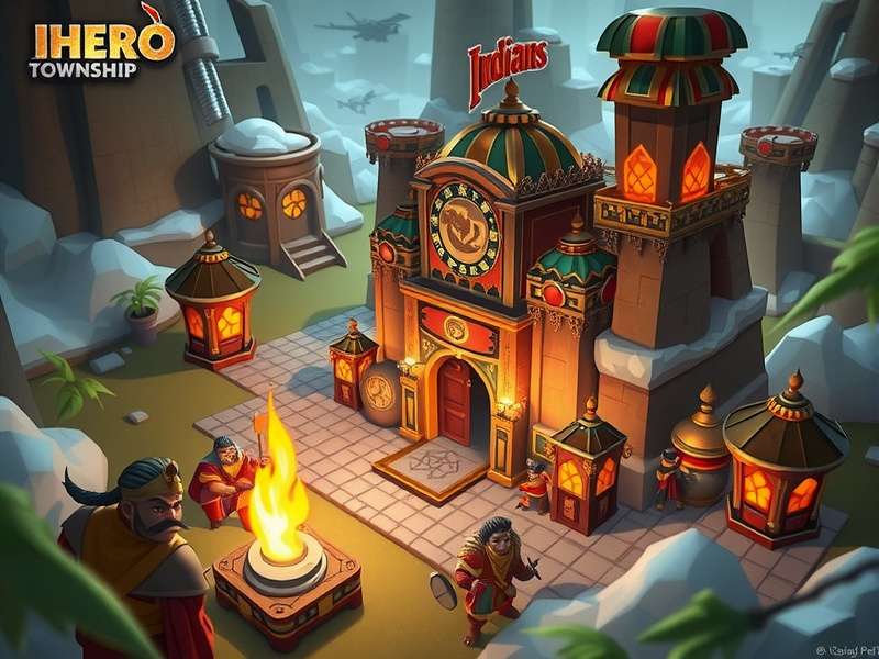 टाउनशिप गेम में हीरो सिस्टम का विस्तृत दृश्य