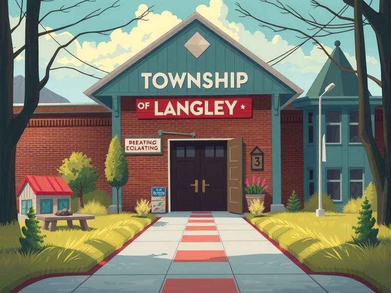 Township of Langley gameplay screenshot showing a vibrant city and countryside