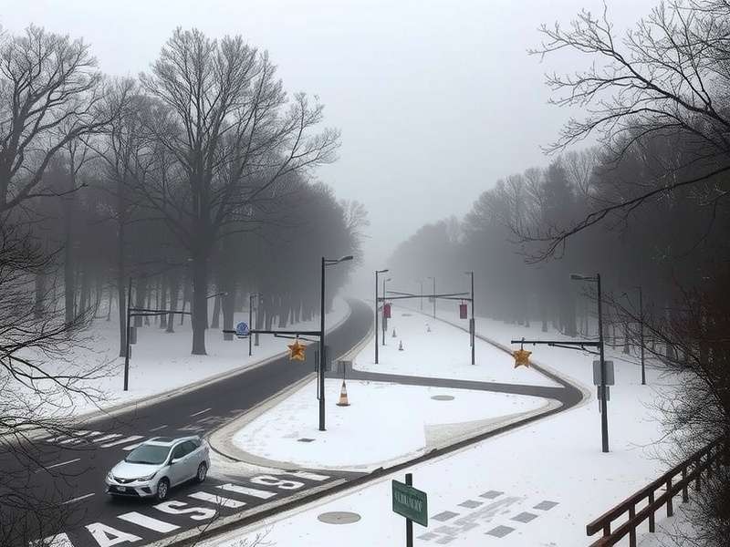 Scenic landscape of Howell Township, NJ with greenery and community buildings