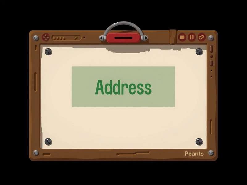 Screenshot showing the Friends and Cooperative interface in Township game highlighting the address field