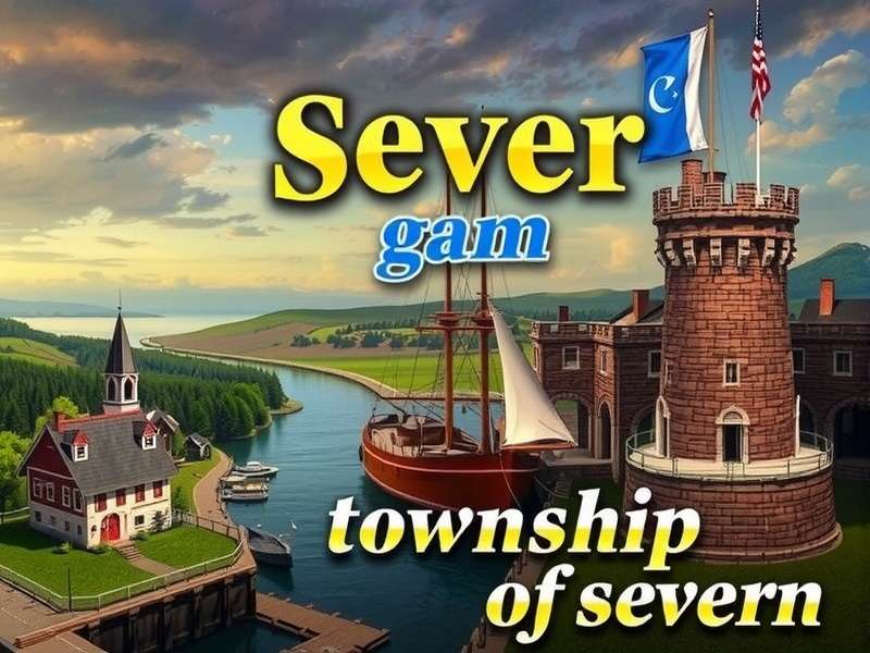 Strategic map layout of Township Of Severn showing optimal factory and canal placement