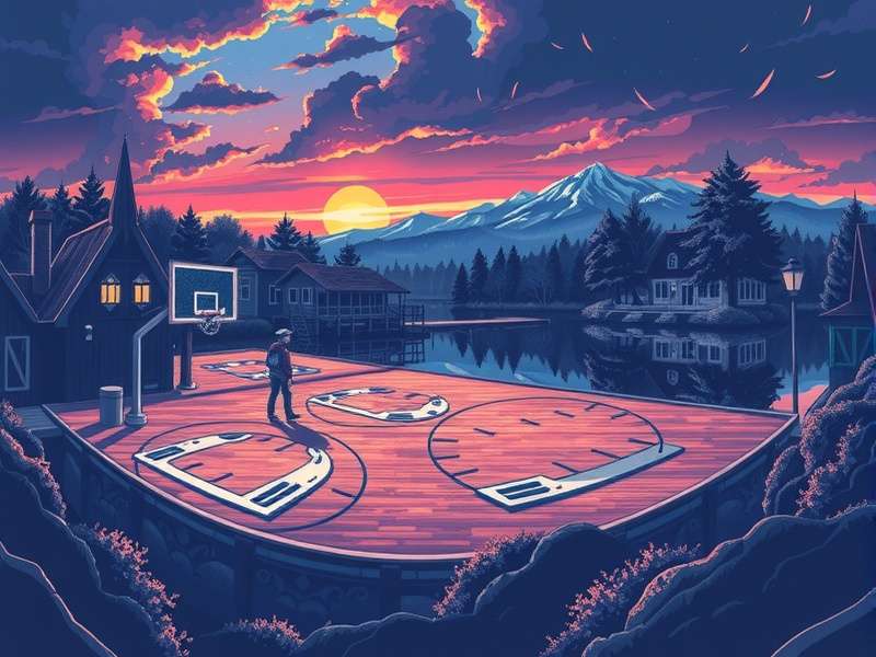 Aerial view of a well-planned digital city resembling an optimized Township layout