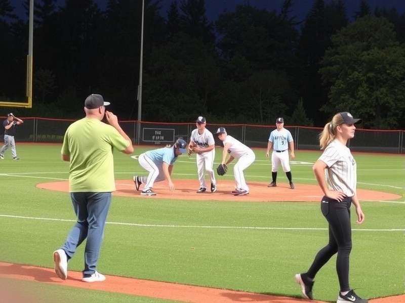 A vibrant overview of a digital township with farms and rivers