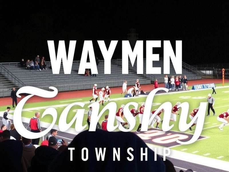 A vibrant aerial view of a thriving Wayne Township in the Township game, showing farms, factories, and community buildings.