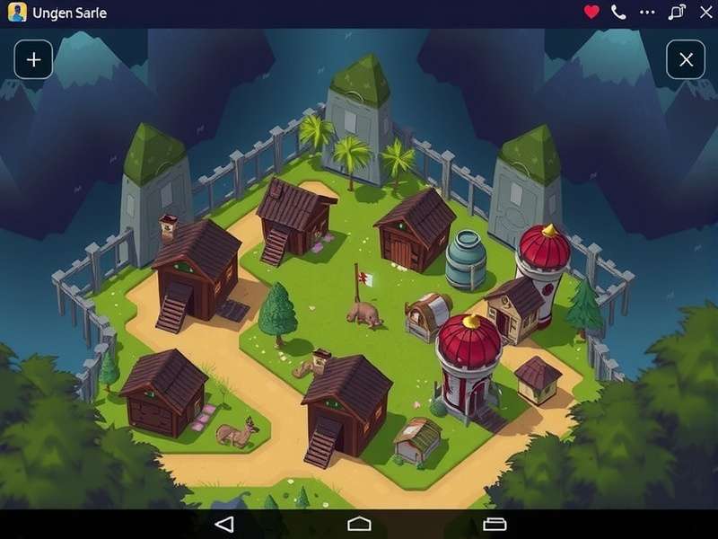 Township And Range — vibrant in-game landscape with farms, factories, and community buildings