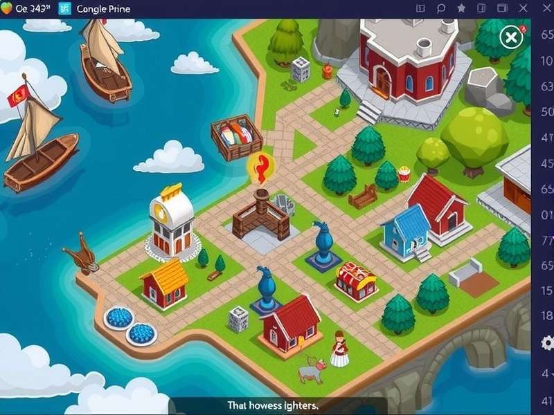 Township game tips and tricks hero banner showing a thriving town with farms and factories